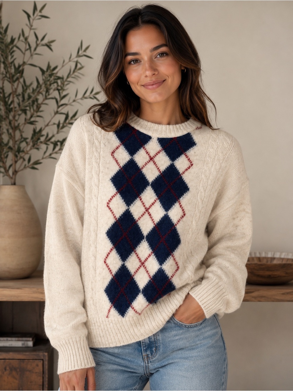 VTG Cambridge Classics by Mervyns 100% Pure New wool sweater- Made in England